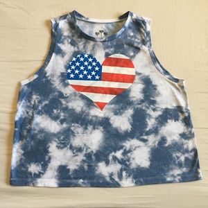 Junk Food Tie Dye Crop Tank Top